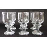 Six contemporary goblets / wine glass