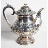 George IV sterling silver teapot