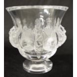 Lalique crystal "Dampierre" vase