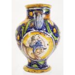 Italian maiolica wet drug jar