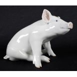 Royal Copenhagen pig figure