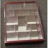 Chinese wood cased glass display case