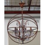 Timothy Oulton style five branch Chandelier