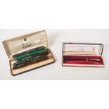 Six various vintage fountain pens