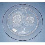 Lalique crystal September 1976 year plate