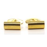 14ct yellow gold cufflinks