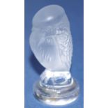 Lalique crystal miniature sparrow figure