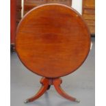 Georgian mahogany tilt top table