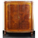 Vintage Italian bow fronted cabinet