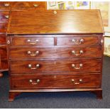 George III mahogany bureau