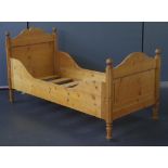 Scandinavian sleigh bed