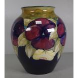 Large William Moorcroft 'Pansy' vase