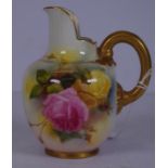 Edwardian Royal Worcester hand painted cream jug