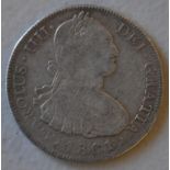 Spanish 1801 Proclamation silver dollar