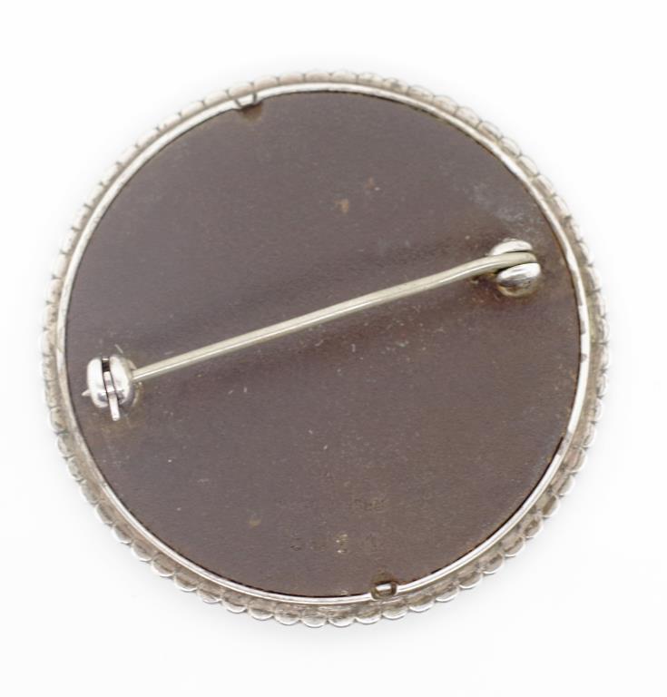 Georg Jensen iron and silver brooch - Image 3 of 3