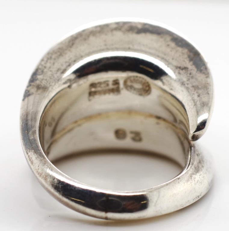Georg Jensen Sterling silver #93 ring - Image 2 of 3