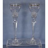 Pair Waterford 'Marquis' candlesticks