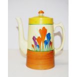 Clarice Cliff Bizarre coffee pot