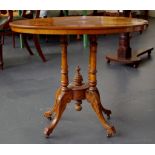 Edwardian marquetry occasional table
