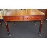 Mid 19th century mahogany library desk