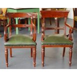 Two 19th century style armchairs