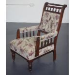 Edwardian grandfather chair