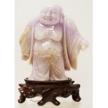 Chinese Qing lavender jade Buddha