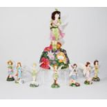 Eight Royal Doulton "Queen of Fairies" figure set