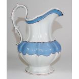 Antique blue & white milk jug