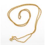 9ct yellow gold chain necklace