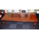 Antique mahogany extension table