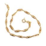 9ct yellow gold anklet