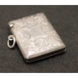 Edwardian sterling silver vesta