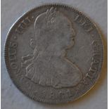 Spanish 1801 silver dollar