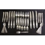 Georg Jenson sterling silver cutlery set