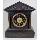 Vintage slate mantle clock