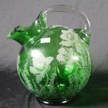 American green glass ball jug
