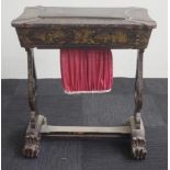 19th century Chinoiserie work table