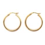 9ct yellow gold hoop earrings