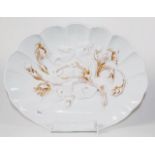 Antique Meissen shell form serving dish