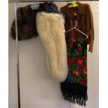 Two various vintage fur jackets & a stole