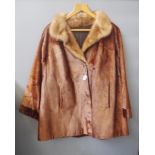 Seal skin fur jacket