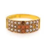 Antique 18ct rose gold ring