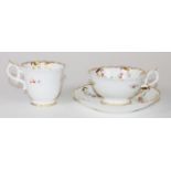 Antique Victorian bone china trio