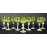 Ten Nachtmann German liqueur glasses