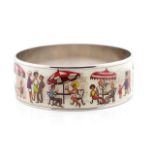 Enamel bangle by Christopher VIne