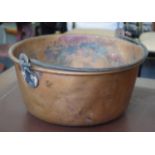 Antique copper jam pan