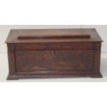 Antique oak sewing box