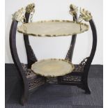 Chinese 2 tier occasional table
