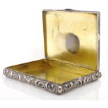 Antique continental silver box